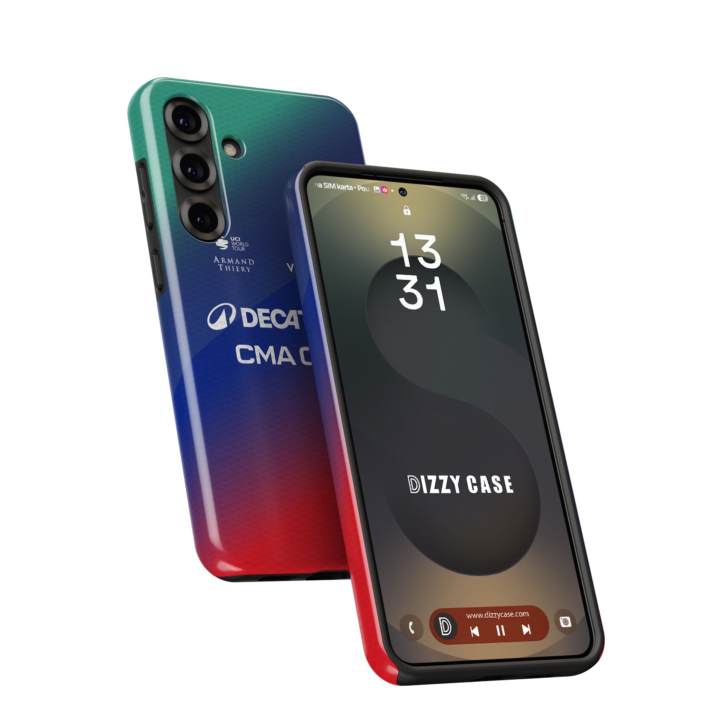 Decathlon CMA CGM 2026 Gradient Cycling Jersey Phone Case for Samsung Galaxy