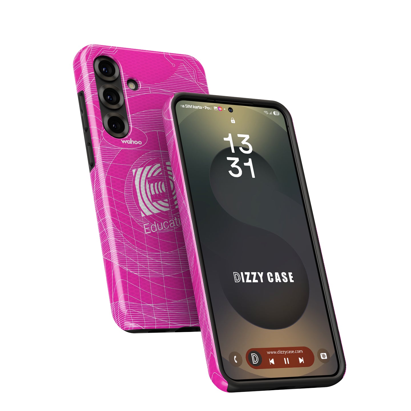 EF Education-EasyPost 2026 Pink Grid Cycling Jersey Phone Case for Samsung Galaxy