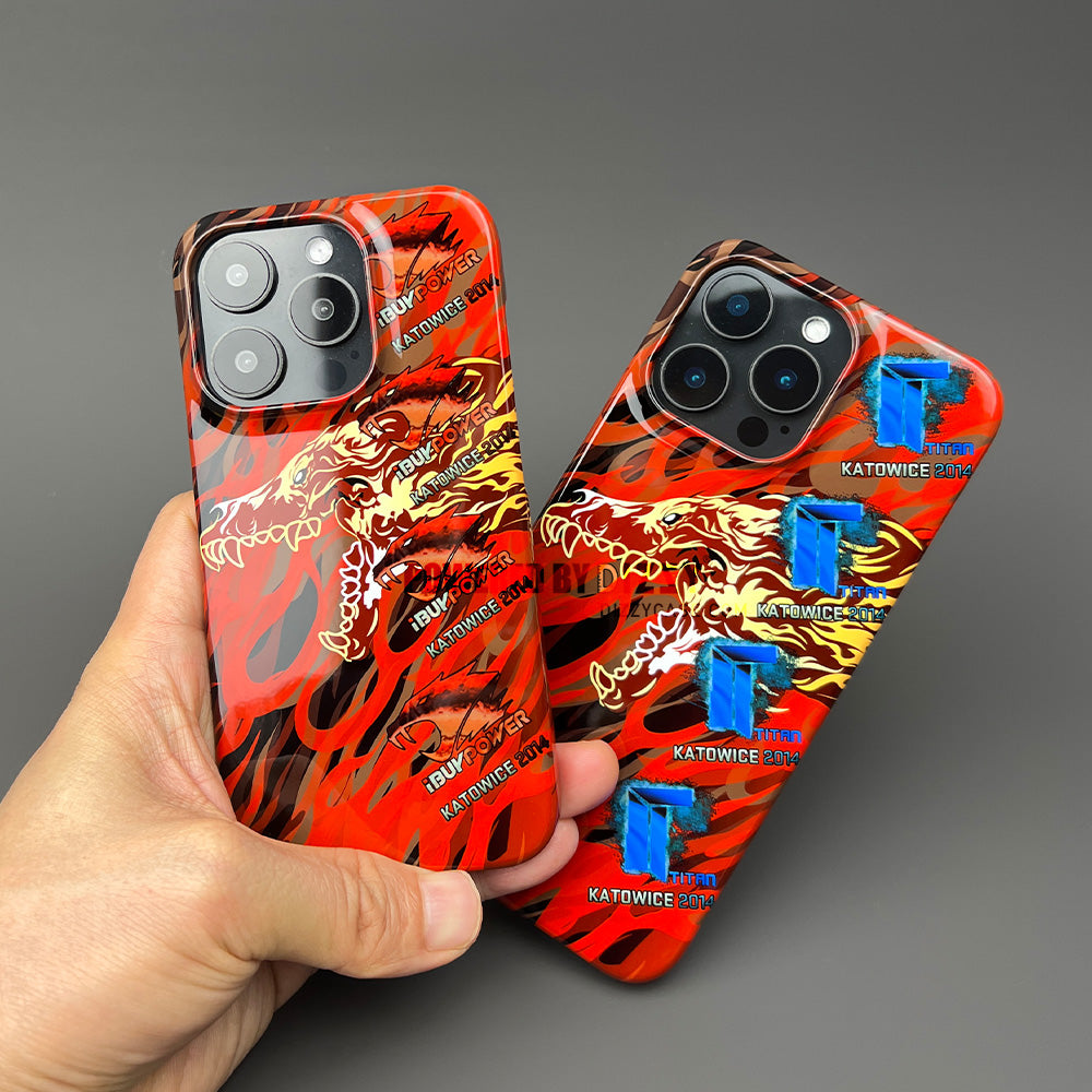 CS2 M4A4 Howl with Titan Holo Sticker Phone Case – Katowice 2014 Edition (For iPhone) | DIZZY CASE