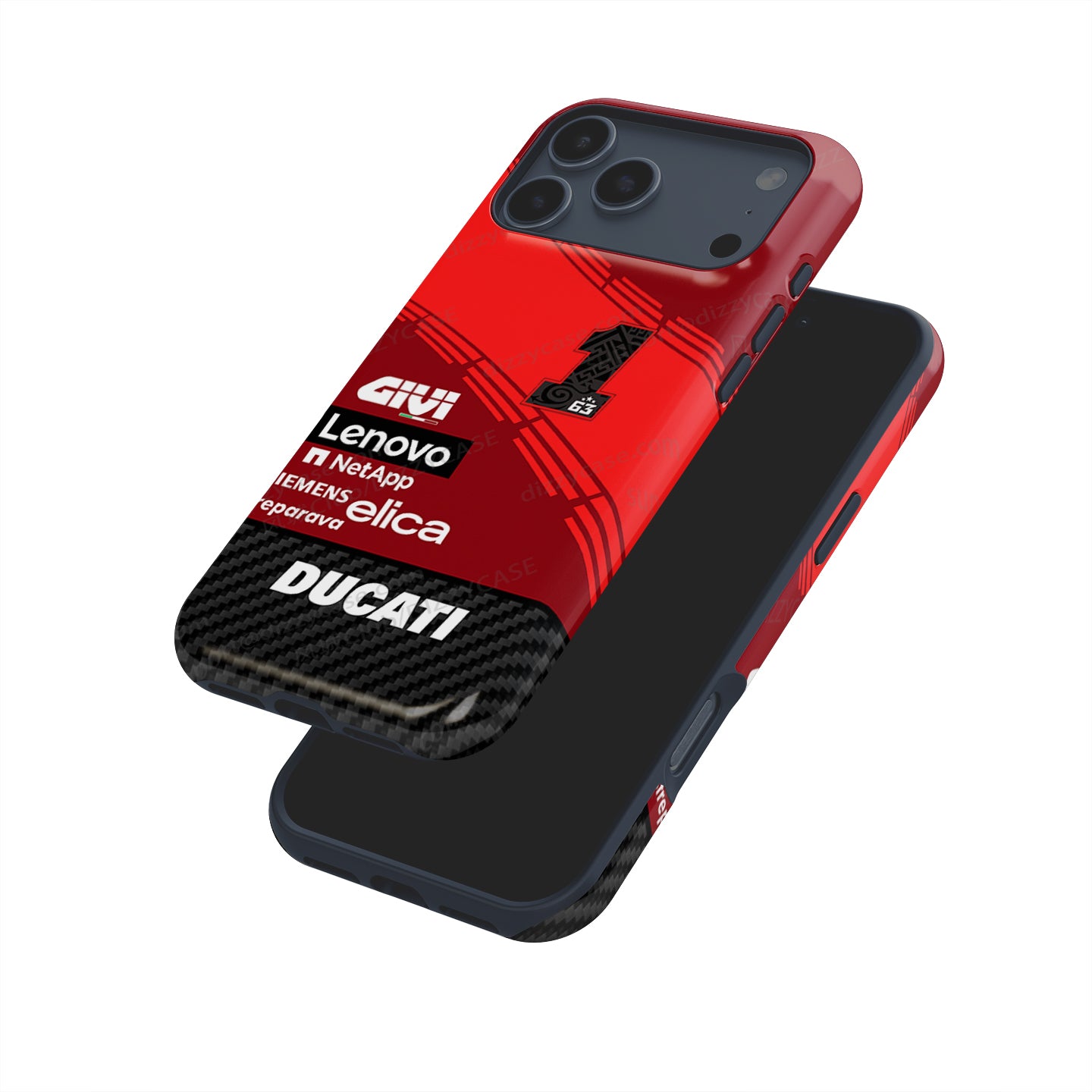 2024 Ducati Team Francesco Bagnaia #FB1 MotoGP Livery Phone Case by DIZZY