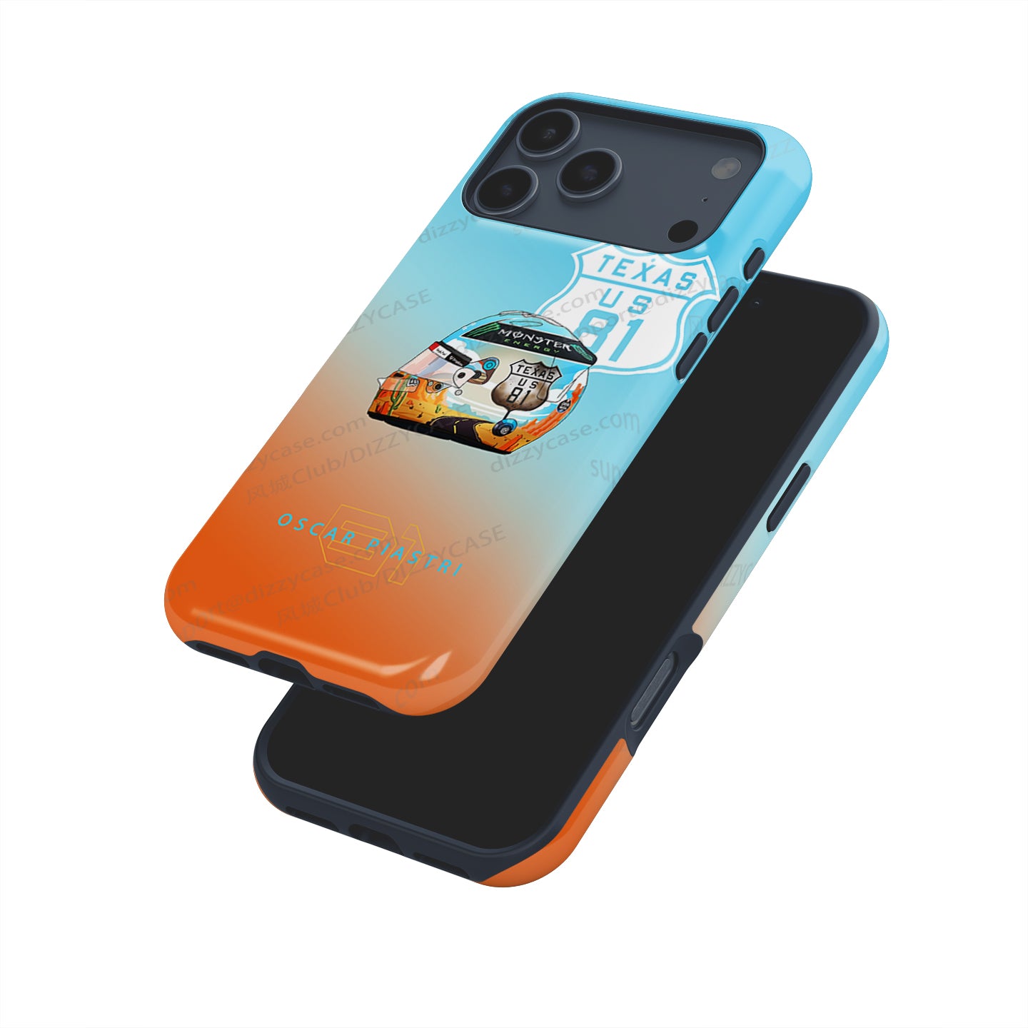 2024 Oscar Piastri USA Grand Prix Helmet iPhone Case - Austin Edition