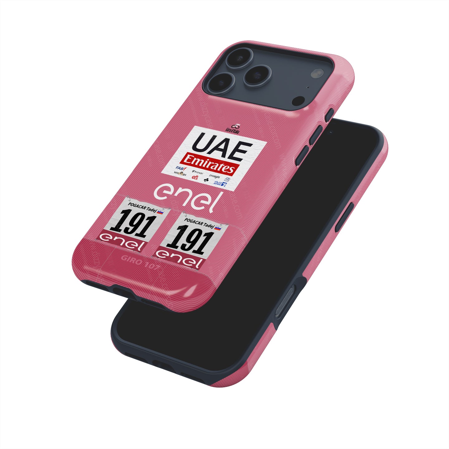 Tadej Pogacar 2024 Giro d'Italia Pink Jersey Phone Case by DIZZY