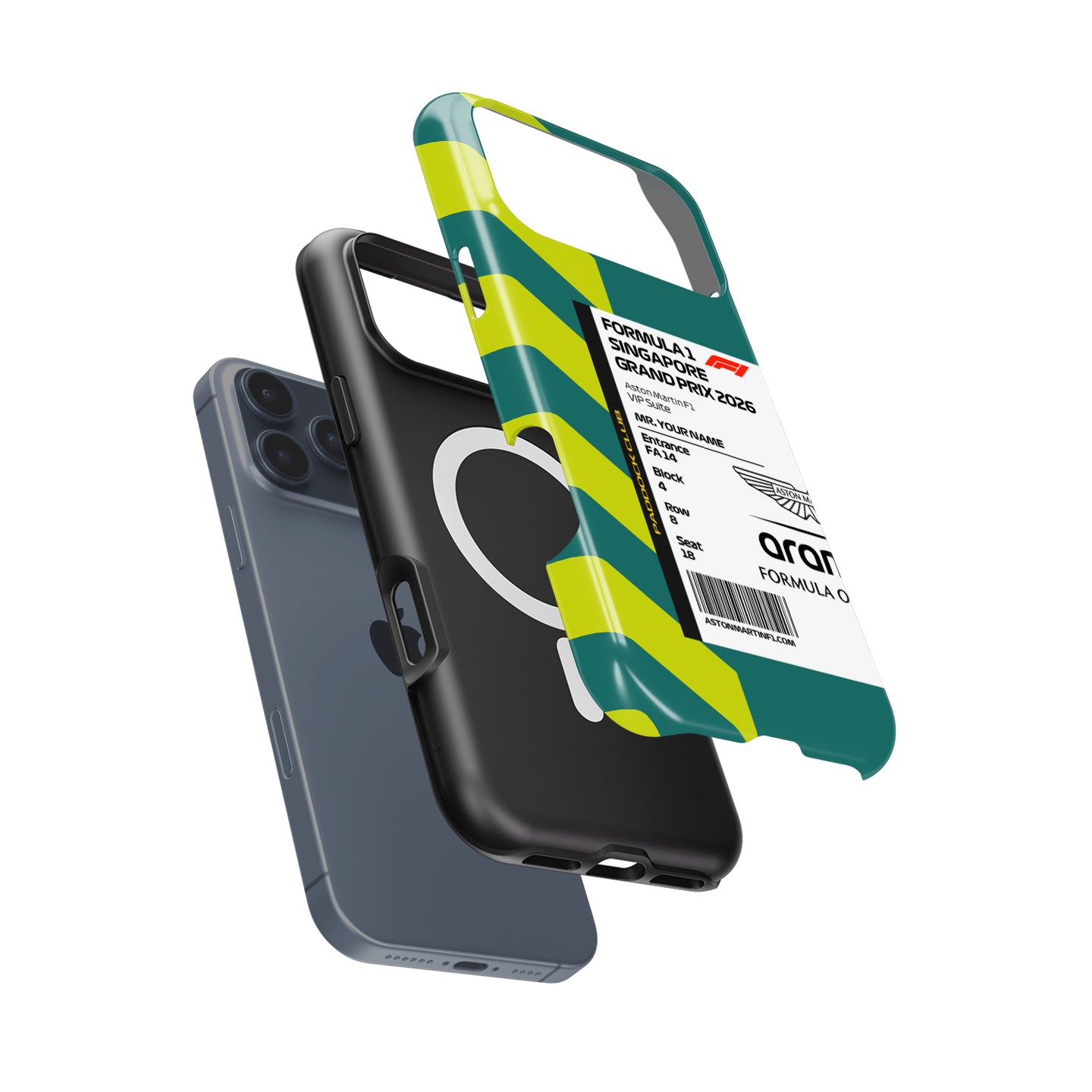 Custom Aston Martin VIP Ticket Case - Pixel, Huawei, OnePlus