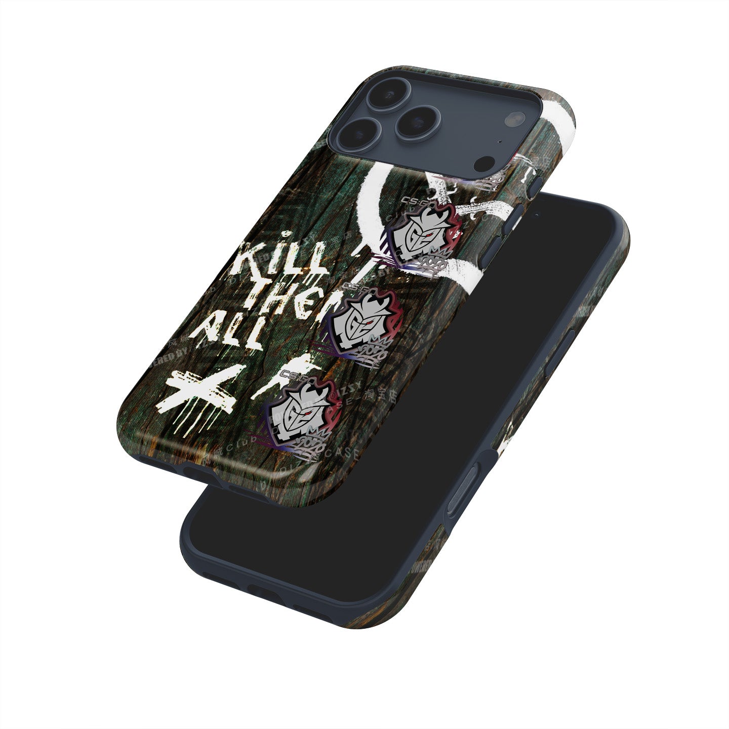 CS2 CSGO iPhone Case - AK-47 | Wasteland Rebel Skin with 4X G2 Esports RMR 2020 Stickers by DIZZY CASE | DIZZY CASE