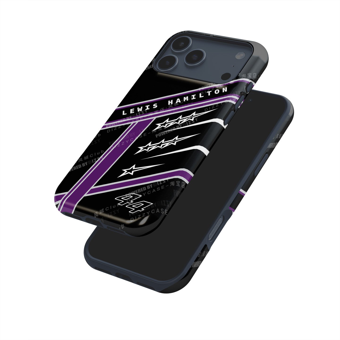 Lewis Hamilton 7 World Titles iPhone Case - Seven Crowns Helmet Design