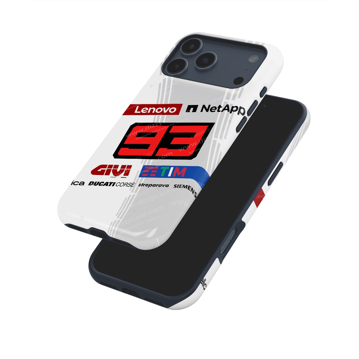 The White Resurrection: Marquez #93 GP25 Test Livery Case for iPhone