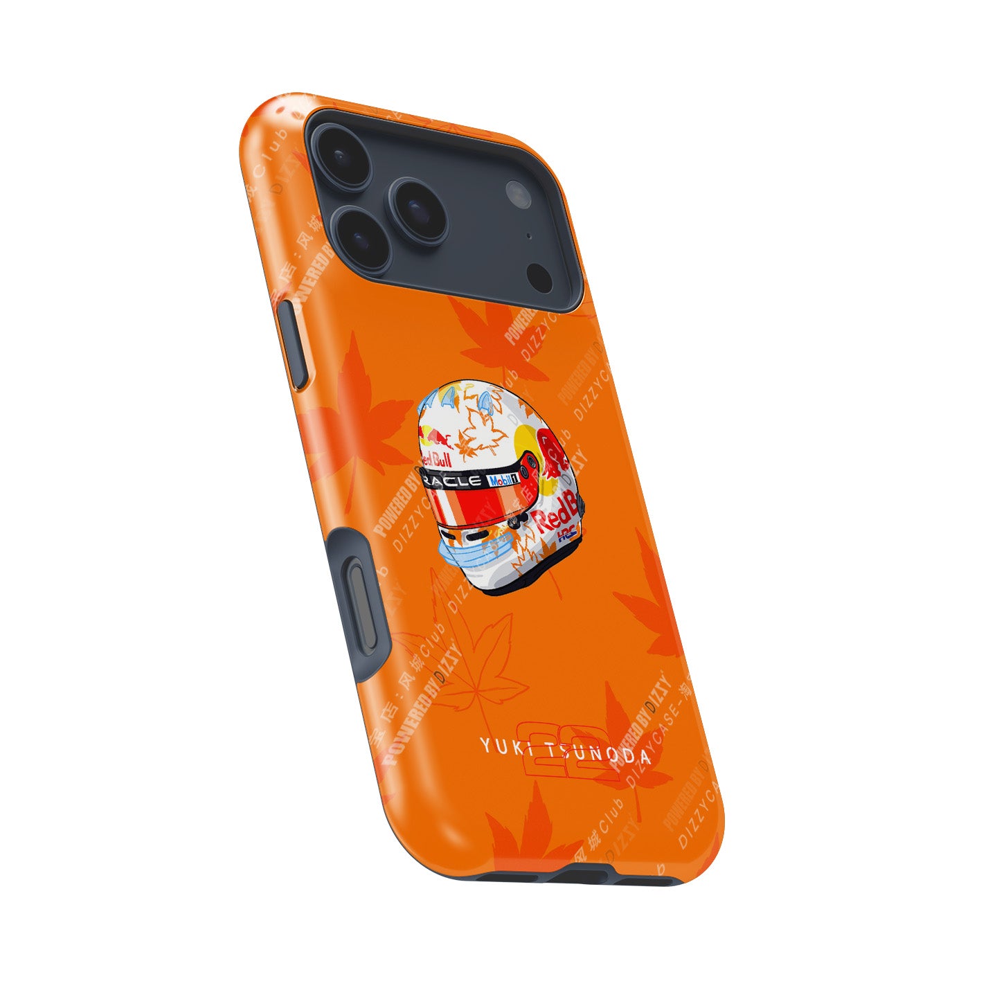 Yuki Tsunoda 2025 Helmet Phone Case – F1 Racing Livery (For iPhone)