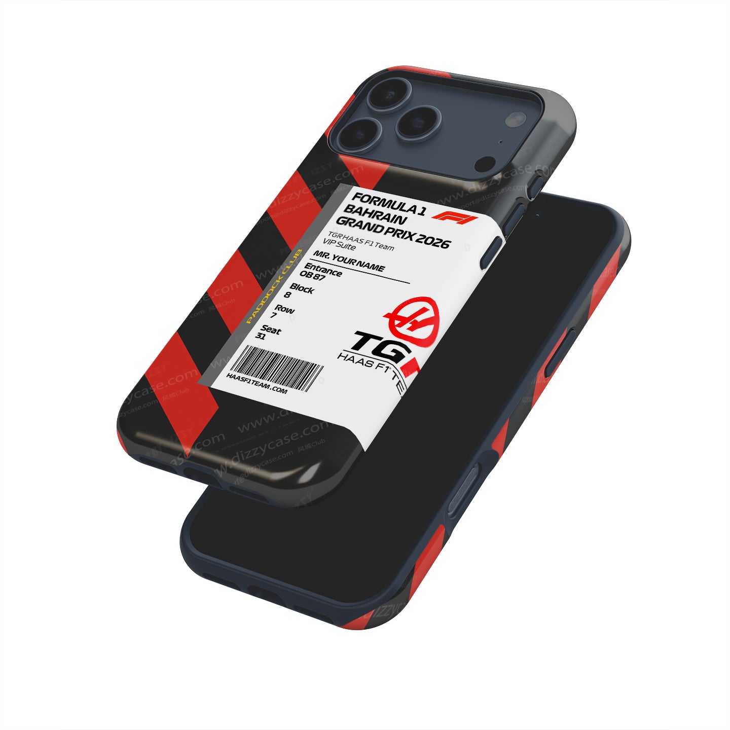 TGR Haas VIP Pass iPhone Case - Bahrain 2026 | DIZZY CASE