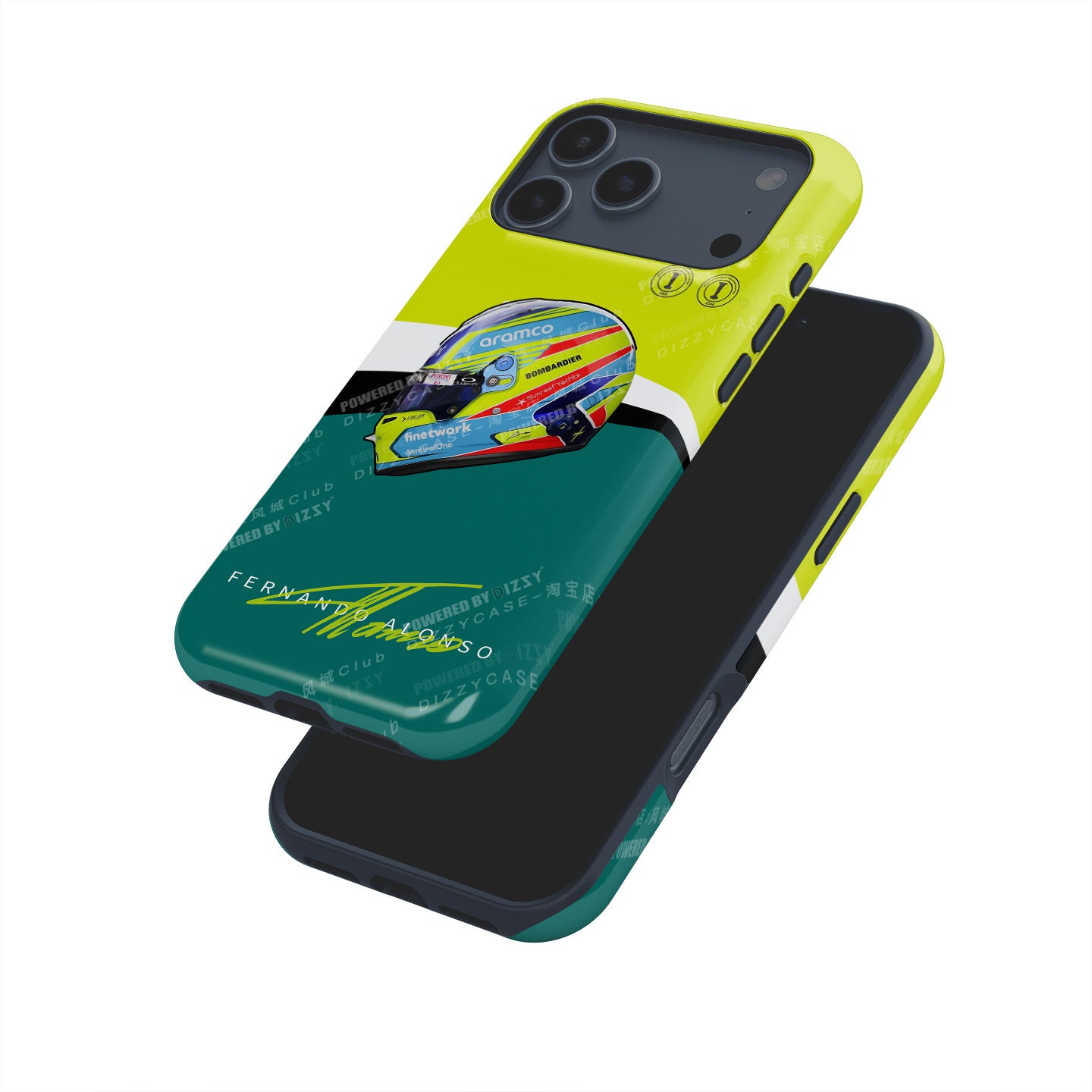 Fernando Alonso 2023 Helmet Phone Case: Stylish & Protective | DIZZY CASE