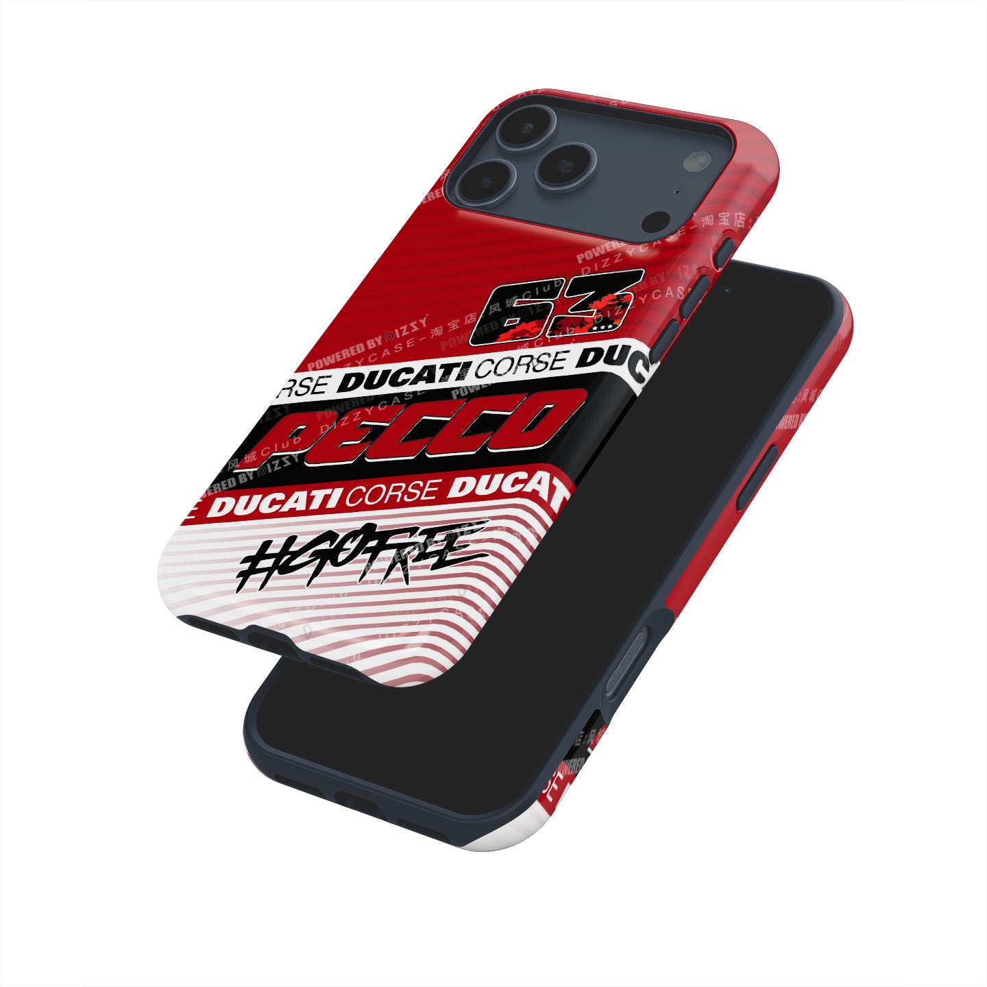 Francesco Bagnaia MotoGP 2025 Phone Case – Ducati Pecco #63 Design for iPhone