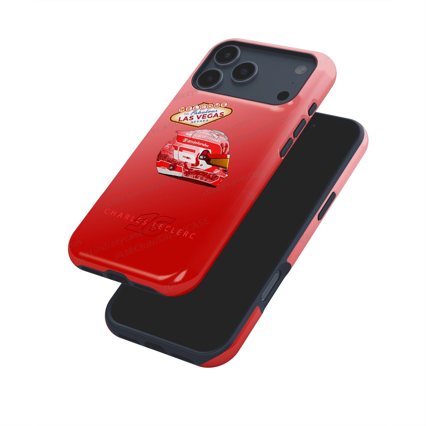 Charles Leclerc Las Vegas Grand Prix 2024 F1 Helmet iPhone Case | DIZZY CASE