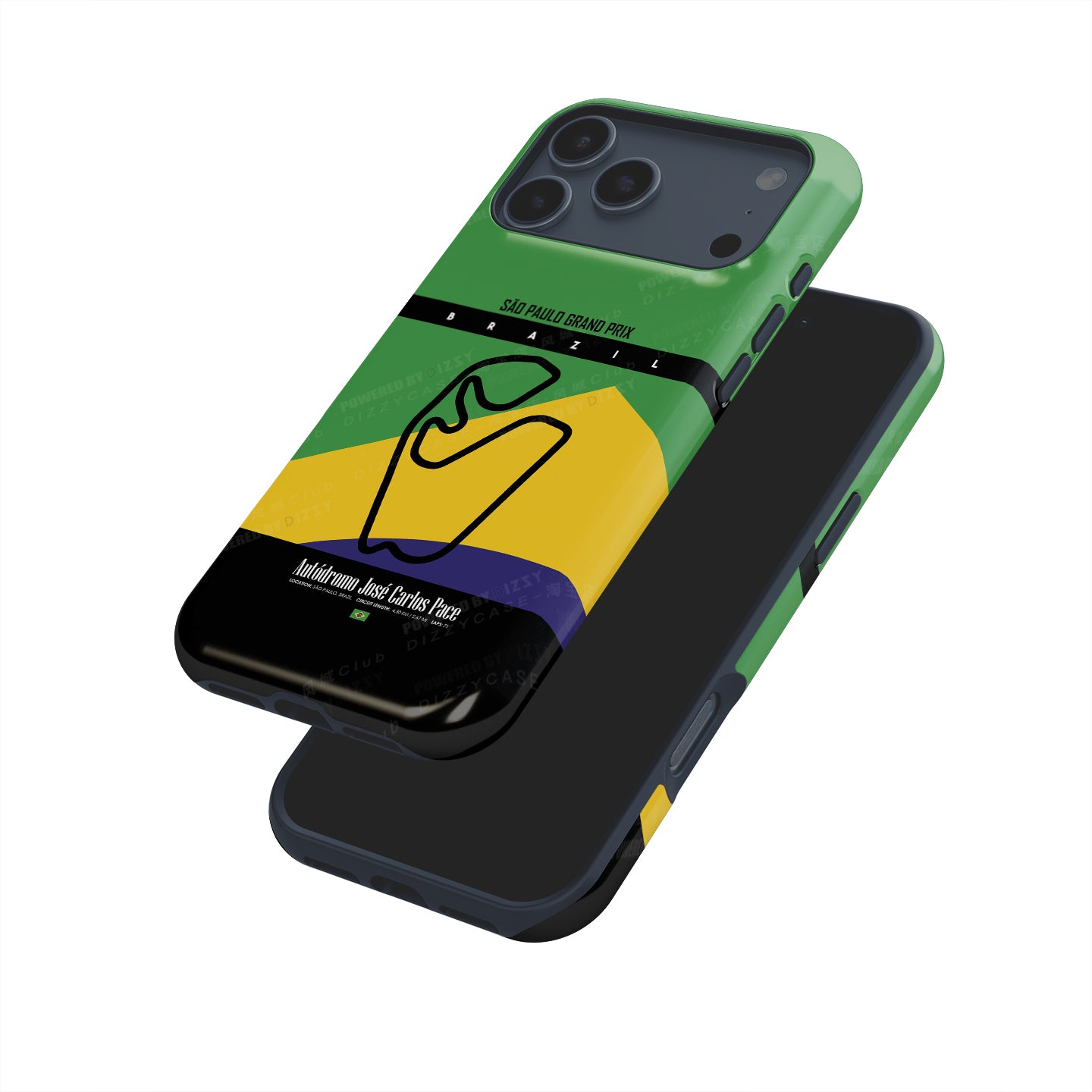 São Paulo Grand Prix iPhone Case – Iconic Track Map | DIZZY CASE
