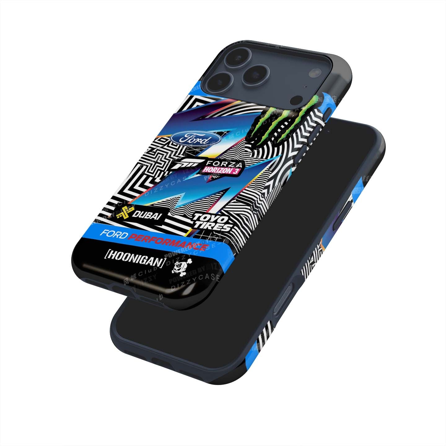 Ken Block Ford Fiesta RS Gymkhana 8 Phone Case: Bold Rally Style