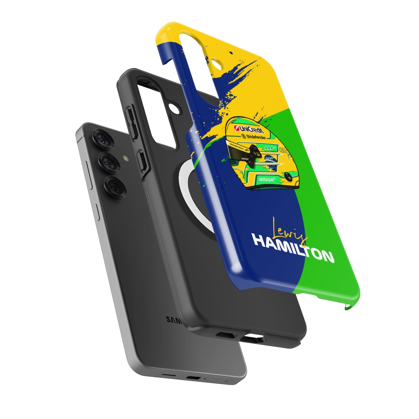 Lewis Hamilton São Paulo 2025 Brazil F1 Helmet Samsung Case
