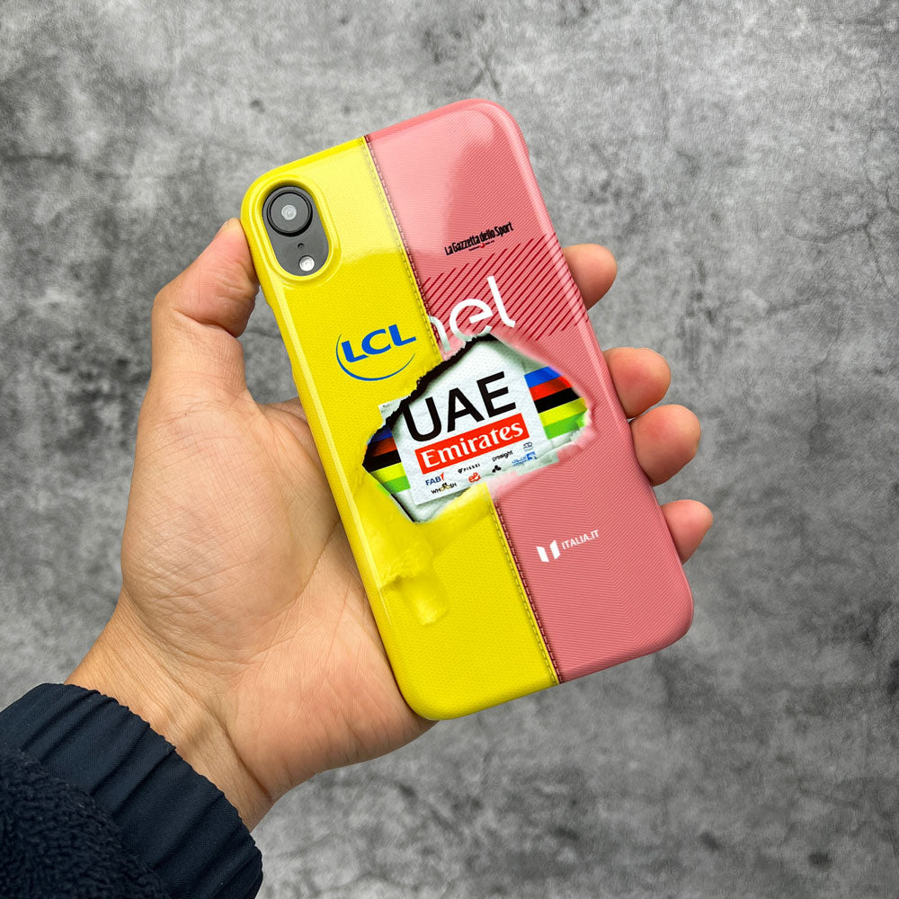 Tadej Pogačar 2024 Triple Crown Cycling Phone Case | UAE Team Emirates | Tour de France Giro d'Italia UCI Championships