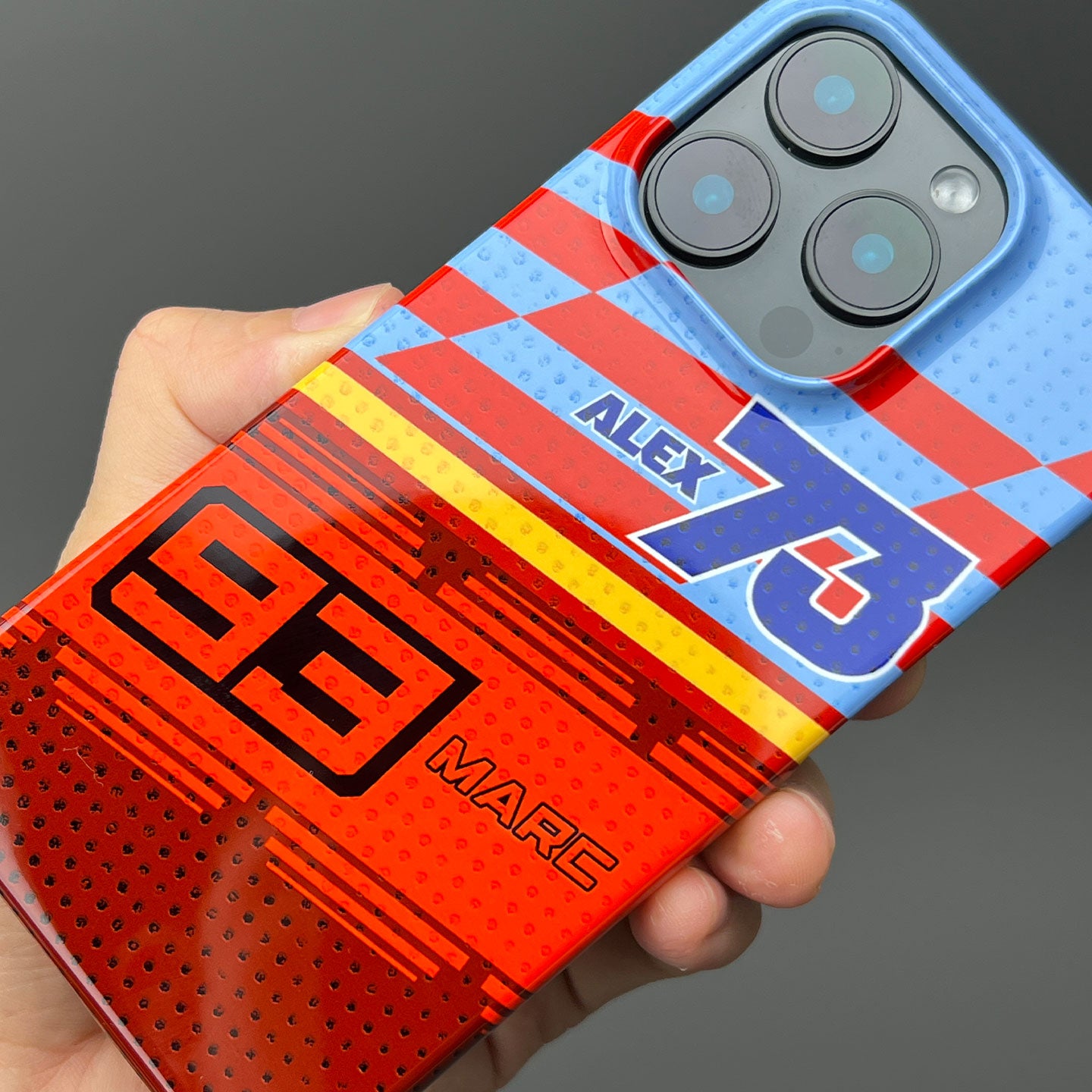 Márquez Brothers Ducati Tribute Phone Case – Dual Racer Design (for iPhone) | DIZZY CASE