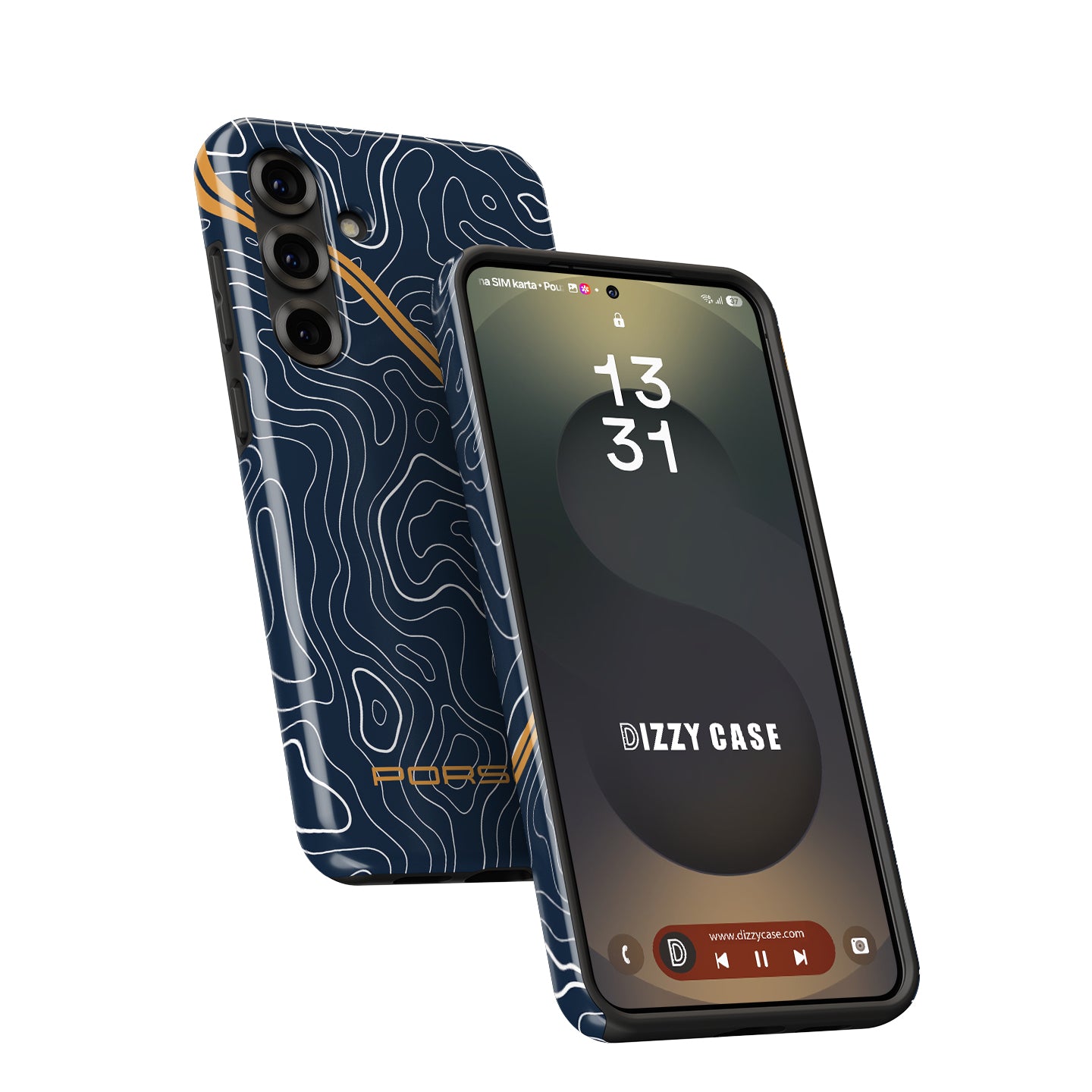 Singer Porsche 911 Mulholland Phone Case for Samsung Galaxy — Topographic Restomod Livery