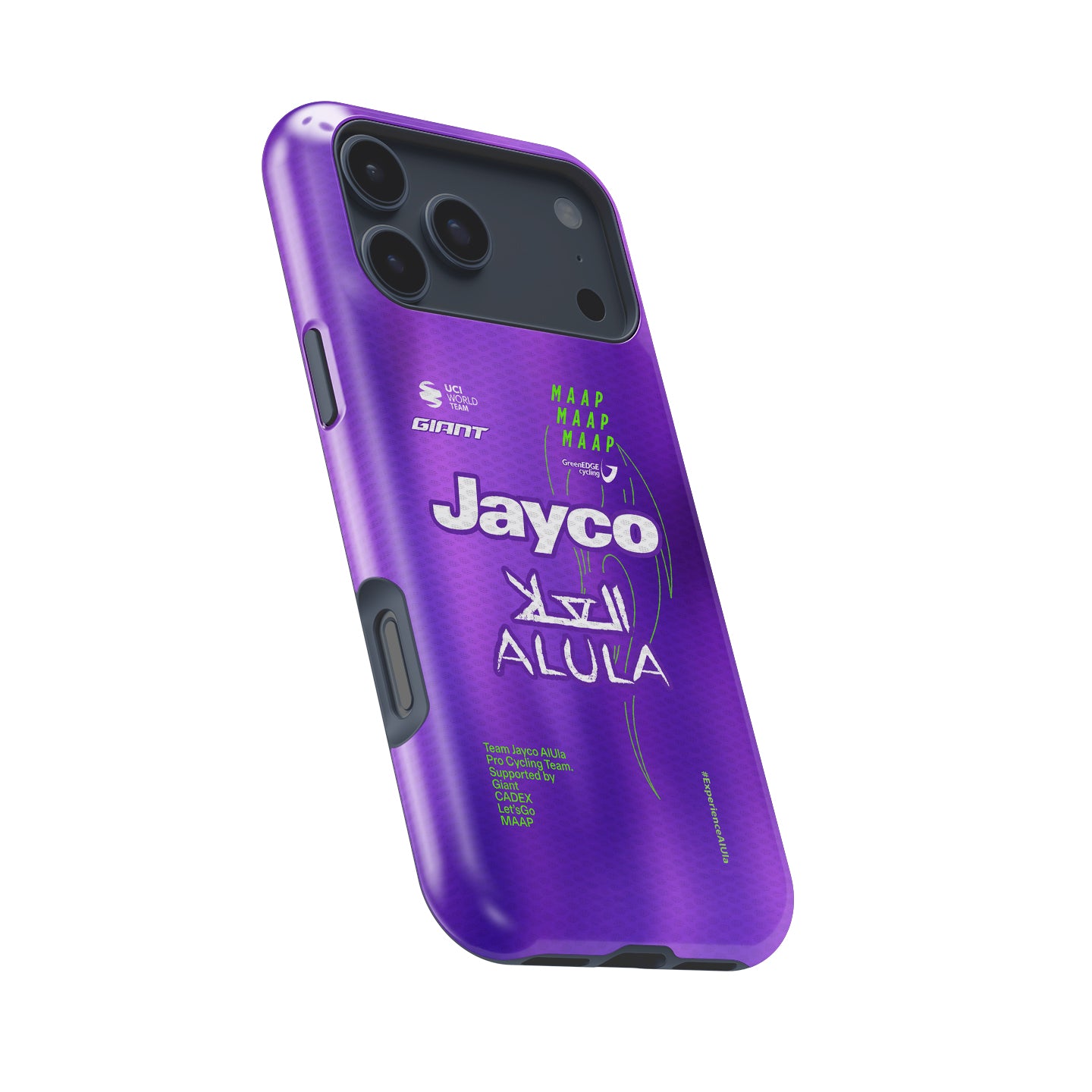 Team Jayco AlUla 2026 purple cycling jersey inspired iPhone phone case tough