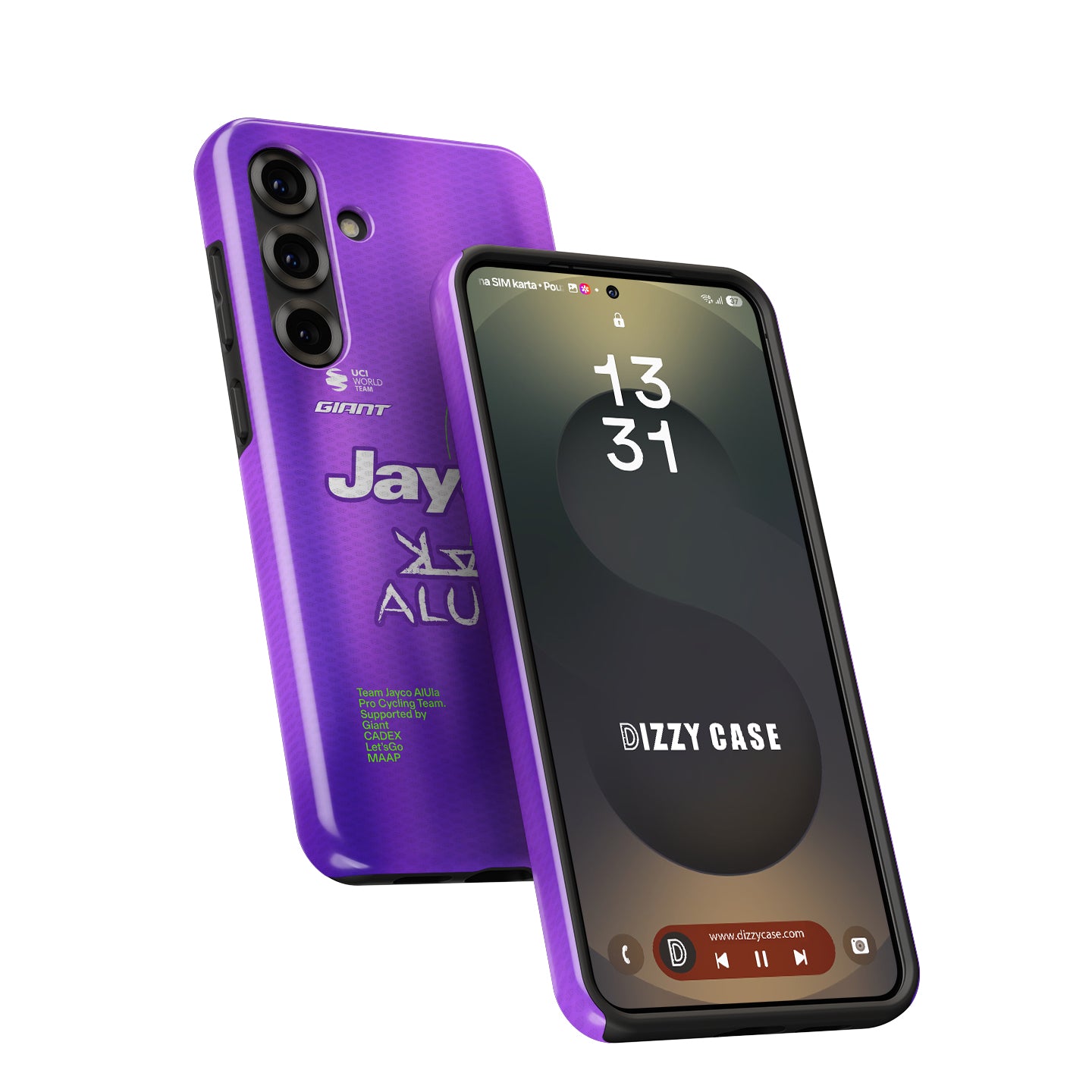 Team Jayco AlUla 2026 Purple Cycling Jersey Phone Case for Samsung Galaxy