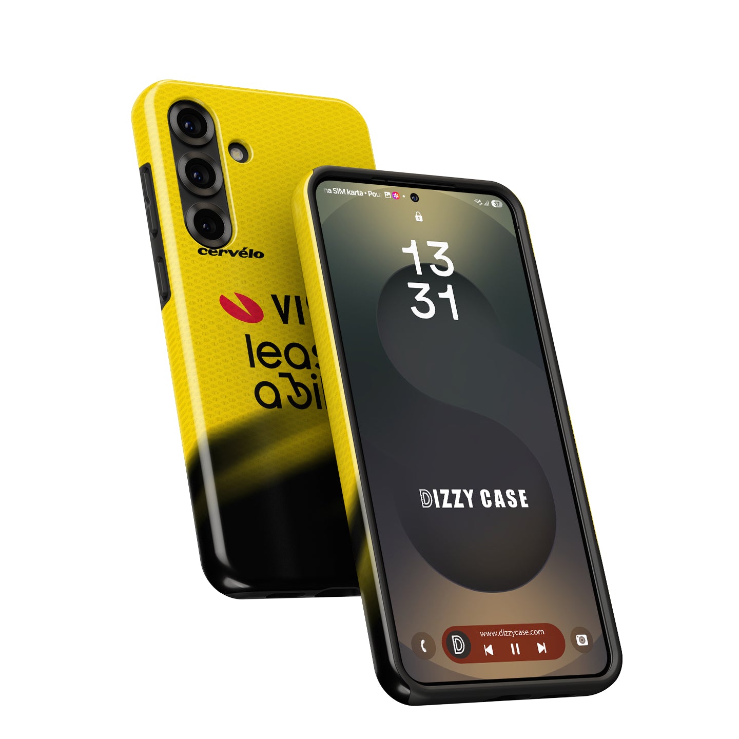 Team Visma | Lease a Bike 2026 Yellow Cycling Jersey Phone Case for Samsung Galaxy