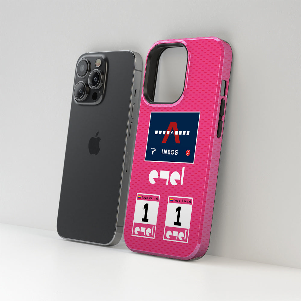 Giro d'Italia 2021 MAGLIA ROSA EGAN BERNAL Pink Jersey Phone cases & covers | DIZZY