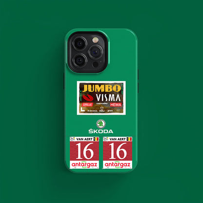 2022 TDF Green Jersey Wout Van Aert Team Jumbo-Visma livery Phone case