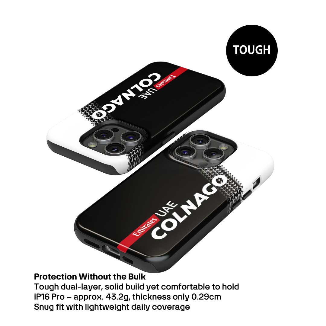 Colnago Y1RS Team Edition Phone Case – UAE 2025 Black & White Graphic (for iPhone)