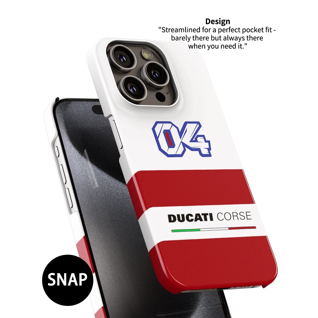 Classic Ducati Corse Phone Case for MotoGP Fans