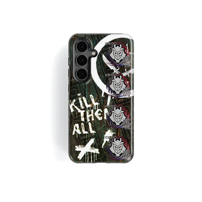 CS2 CSGO SAMSUNG Phone Case - AK-47 | Wasteland Rebel Skin with 4X G2 Esports RMR 2020 Stickers by DIZZY CASE