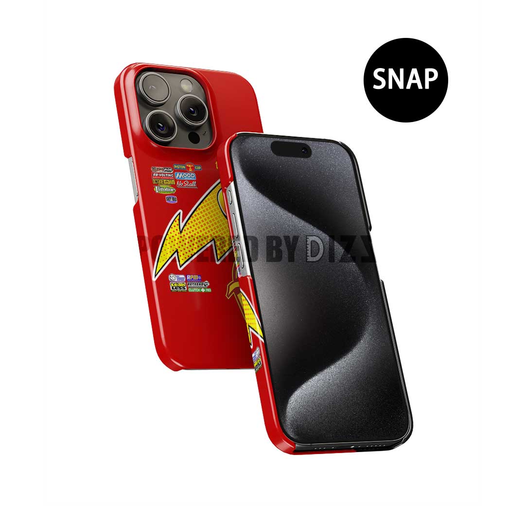 Lightning #95 Racing Phone Case – Inspired by Rust-eze McQueen Livery (for iPhone)