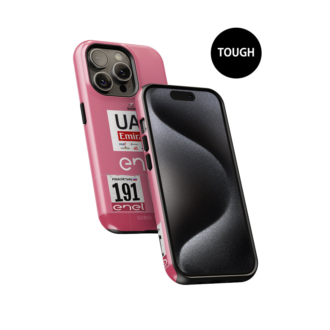 Tadej Pogacar 2024 Giro d'Italia Funda para teléfono con camiseta rosa de DIZZY