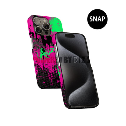 DIZZY Neon Revolution AK-47 Phone Case: Vibrancy Unleashed