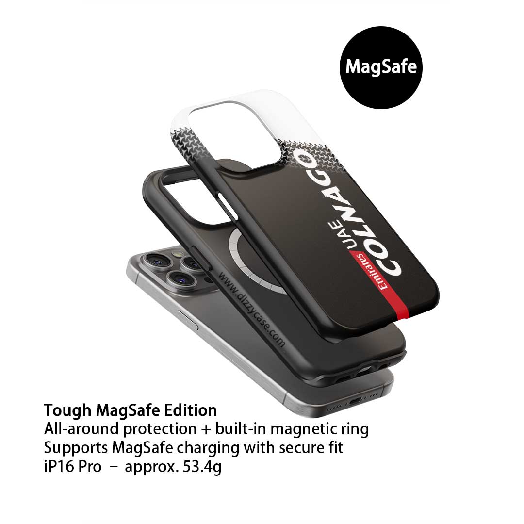 Colnago Y1RS Team Edition Phone Case – UAE 2025 Black & White Graphic (for iPhone)