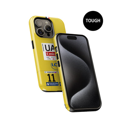 Tadej Pogacar 2024 Tour de France Yellow Jersey Phone Case by DIZZY