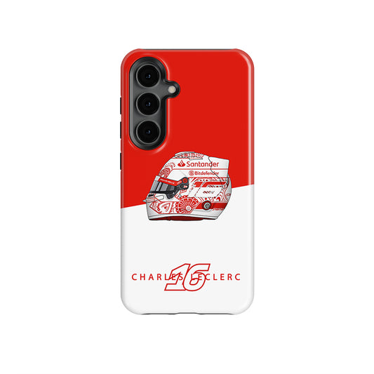 Charles Leclerc Mexico 2024 F1 "Día De Los Muertos" Helmet Phone Case - Samsung Models