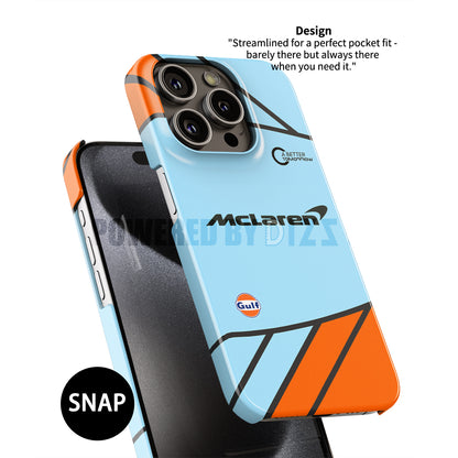 McLaren MCL35M Gulf Livery Monaco 2021 Phone Case