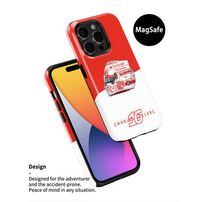 Charles Leclerc Mexico 2024 F1 "Día De Los Muertos" Helmet iPhone Case