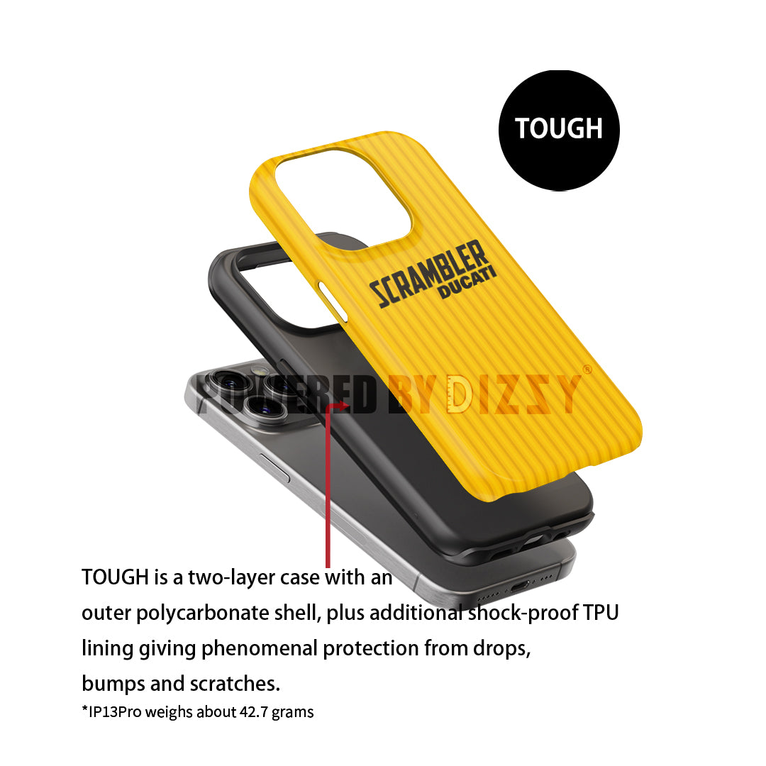 Scrambler Ducati Yellow Livery Phone Case – Bold and Rugged