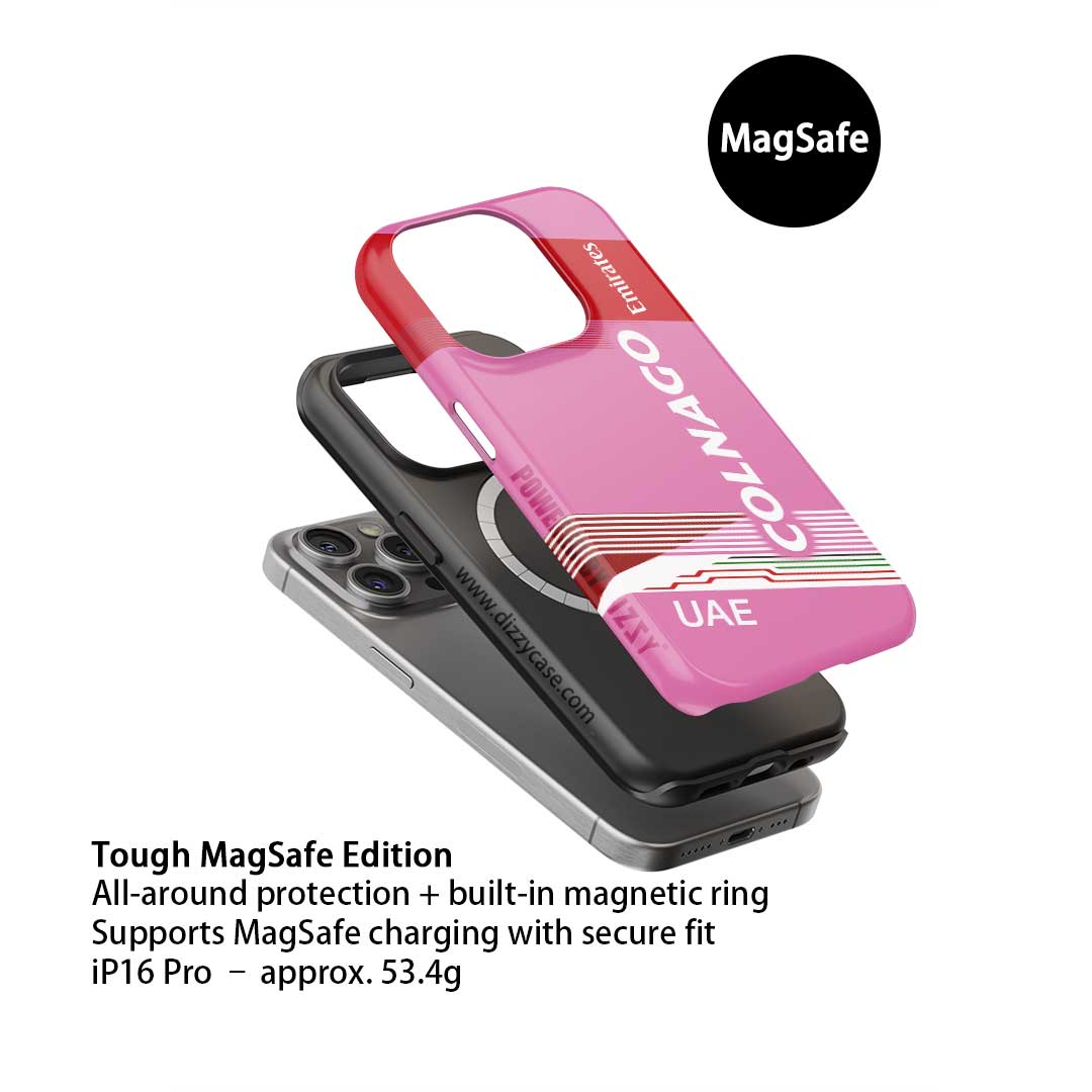 Tadej Pogačar 2024 Giro d’Italia Pink Bike Livery Phone Case – Colnago V4Rs Tribute (for iPhone)