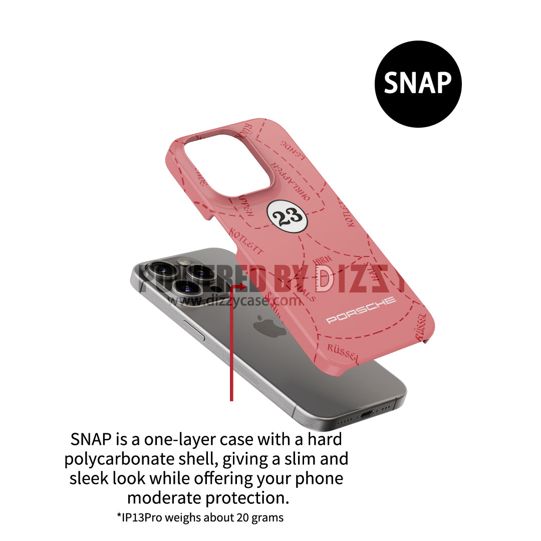 Sleek & Tough: Porsche 911 RSR Pink Pig Phone Case