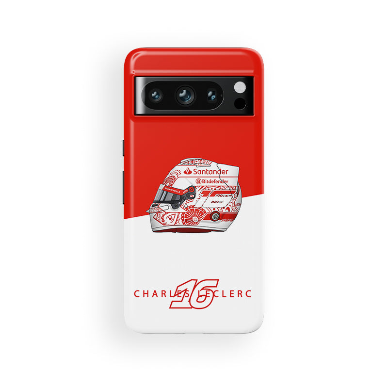 Charles Leclerc Mexico 2024 F1 "Día De Los Muertos" Helmet Case - Google Pixel, OnePlus, Huawei, Xiaomi Models