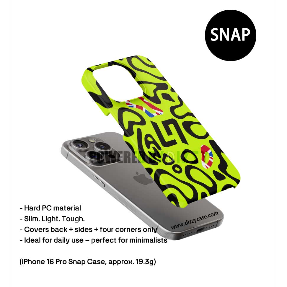 Funda para teléfono Tadej Pogacar 2024 Dual Triumph en jersey amarillo y rosa de DIZZY