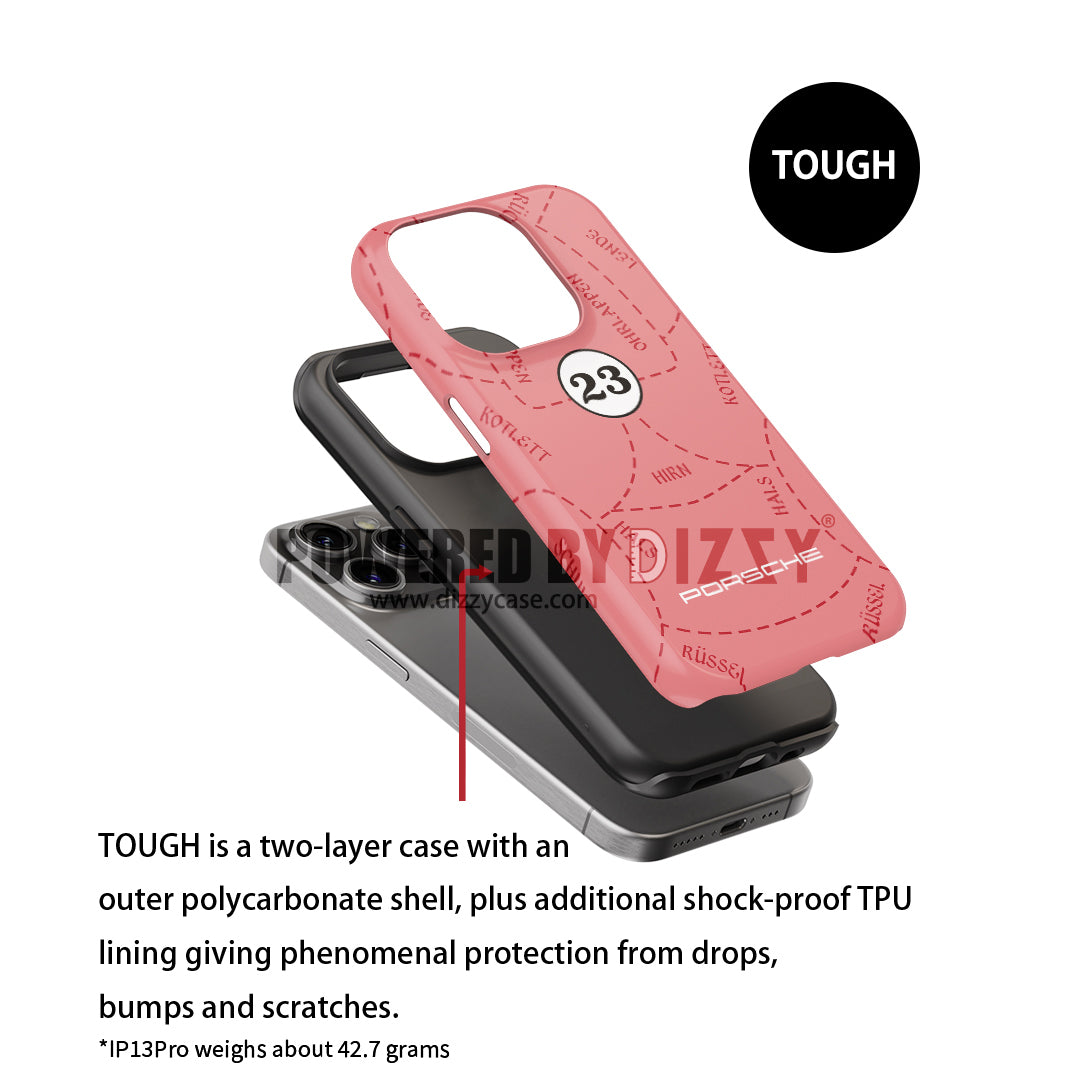 Sleek & Tough: Porsche 911 RSR Pink Pig Phone Case