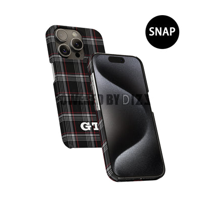 Iconic VW Golf GTI Seat Tartan Phone Case