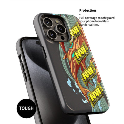 Funda para teléfono DIZZY Neon Revolution AK-47: vitalidad desatada