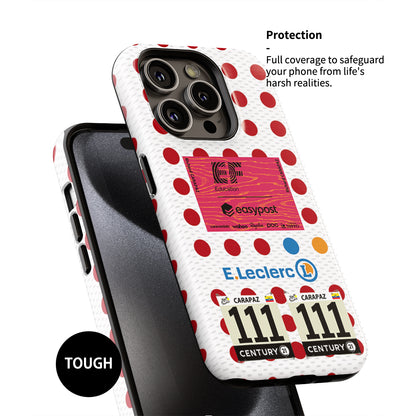 Celebrate King of the Mountains with Richard Carapaz’s Polka Dot Phone Case