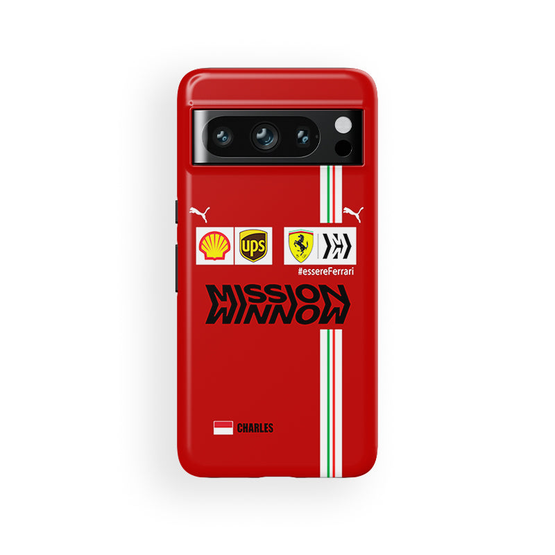 F1 Legend Leclerc Case – Ferrari Suit for Select Models