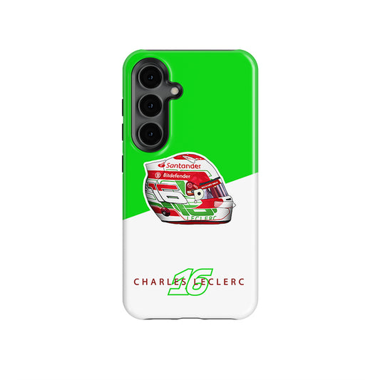 Charles Leclerc 2024 Italian Grand Prix Helmet Phone Case – Ferrari Edition - Samsung Models