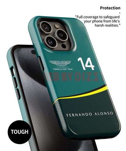 Aston Martin AMR24 Fernando Alonso F1  Livery Phone Case