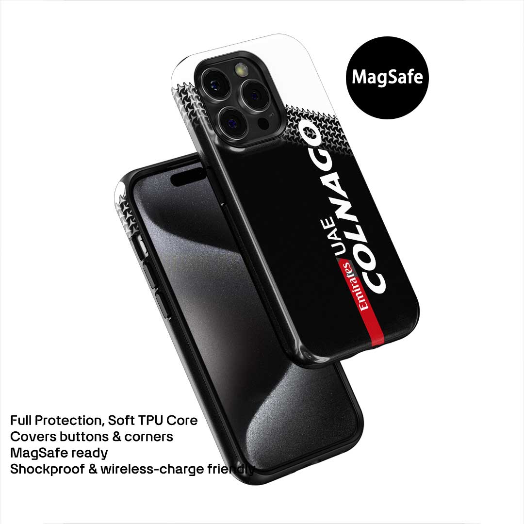 Colnago Y1RS Team Edition Phone Case – UAE 2025 Black & White Graphic (for iPhone)